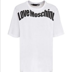 Love Moschino White oversized Tee - Size XL NWT